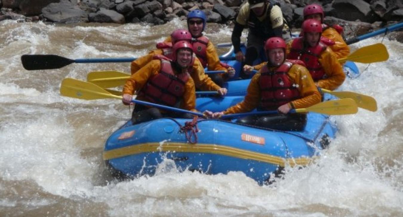 White water rafting in Peru
